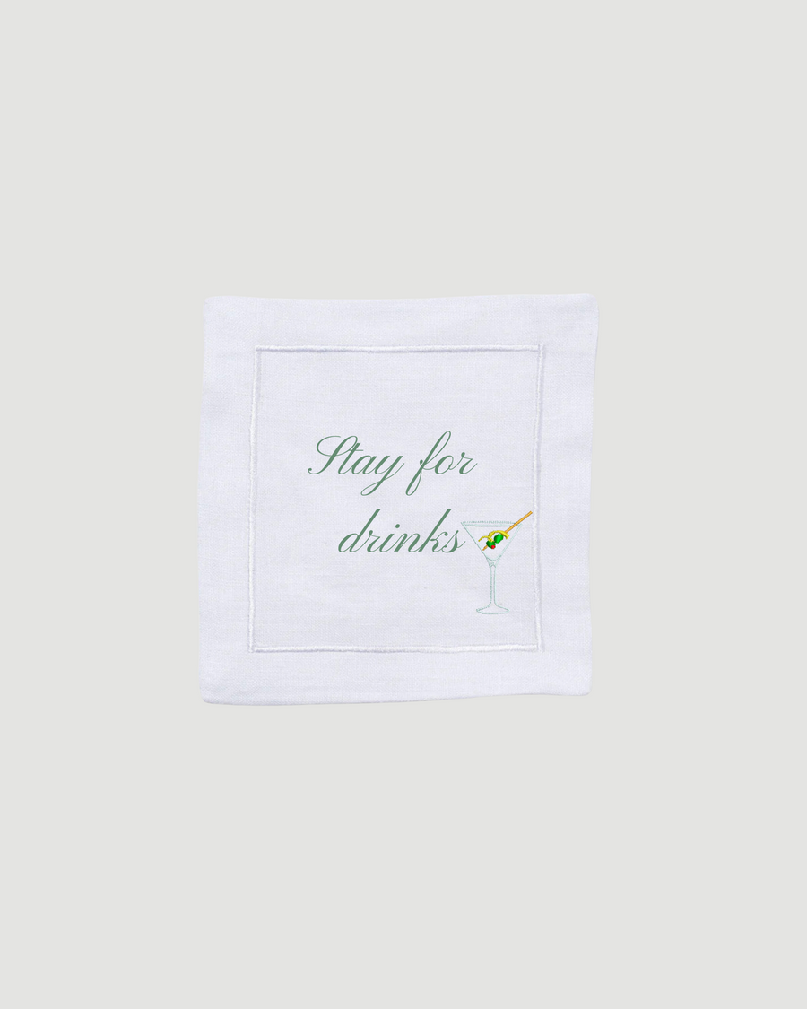 Personalised cocktail napkin