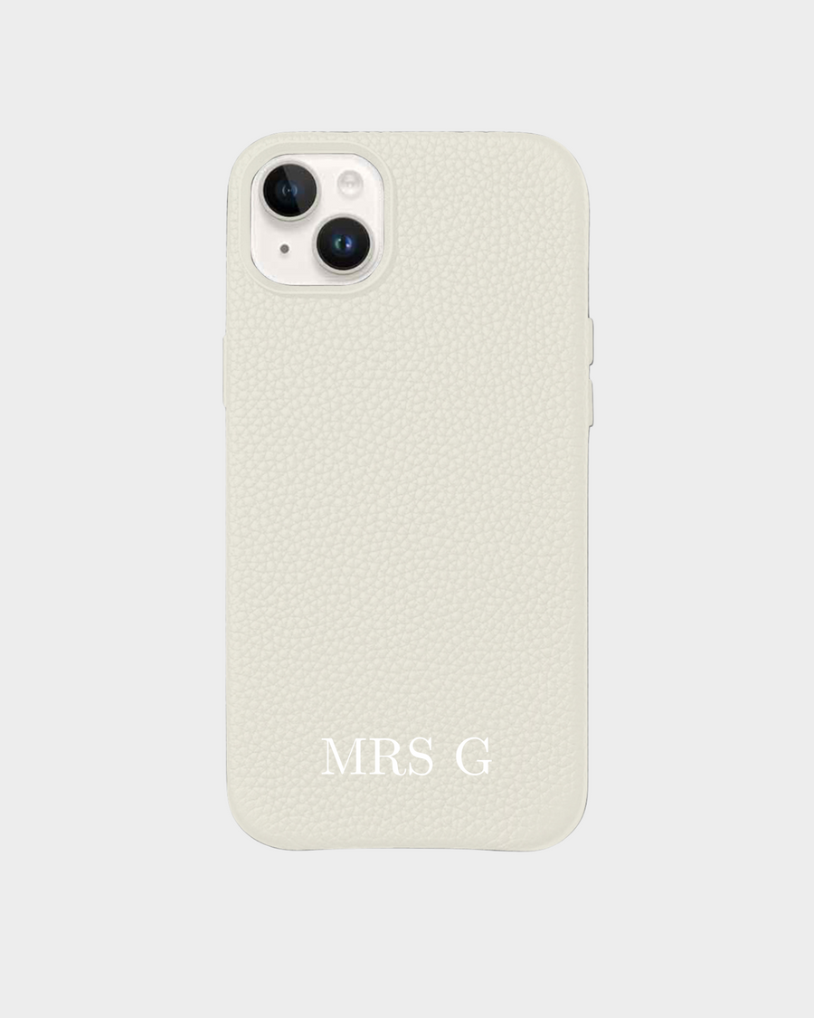 Personalised Cream iPhone Case