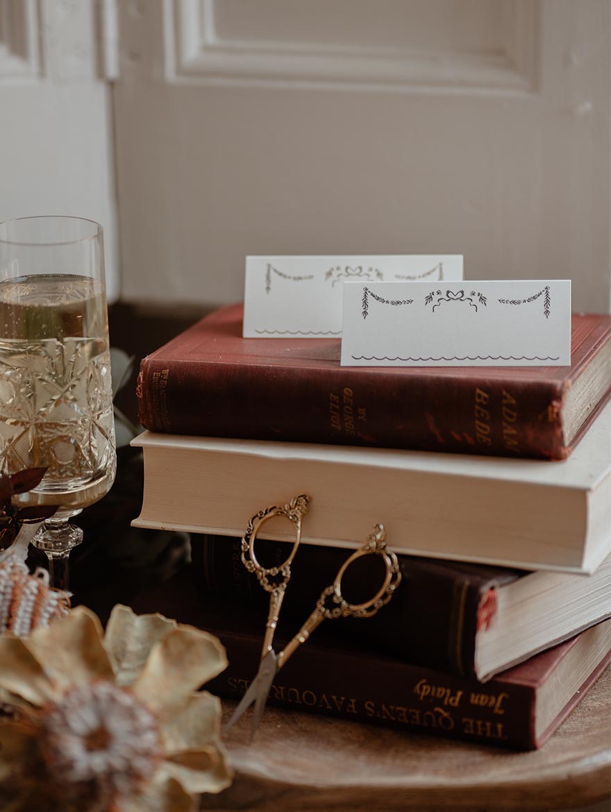 Olive Bow Place Cards